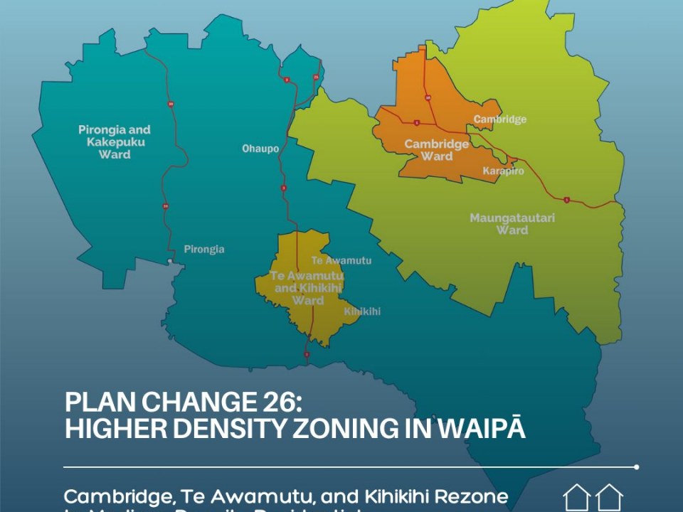 Plan Change 26: Higher Density Zoning in Waipā